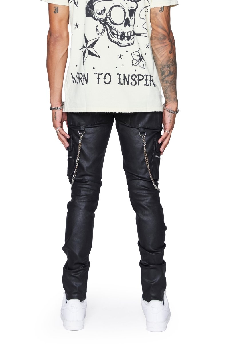 “ONYX” JEANS BLACK WAXED SKINNY “ONYX” JEANS BLACK WAXED SKINNY