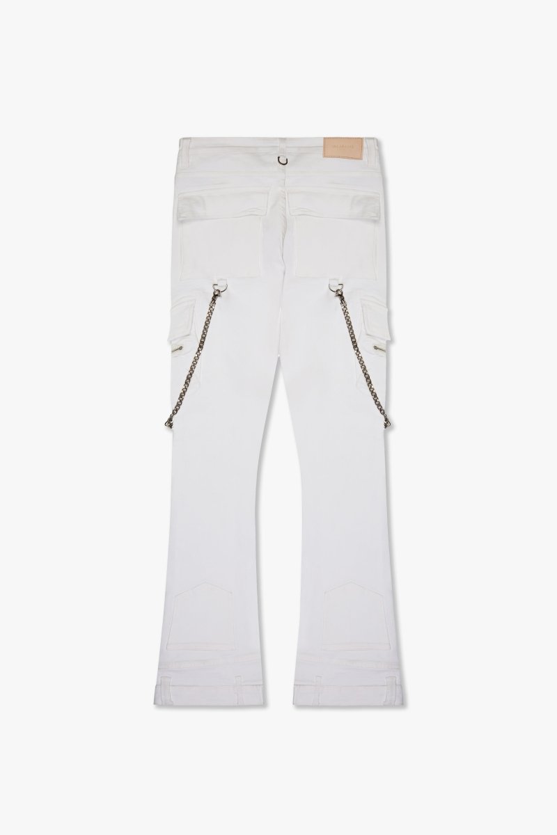 "ONYX" STACKED FLARE WHITE "ONYX" STACKED FLARE WHITE