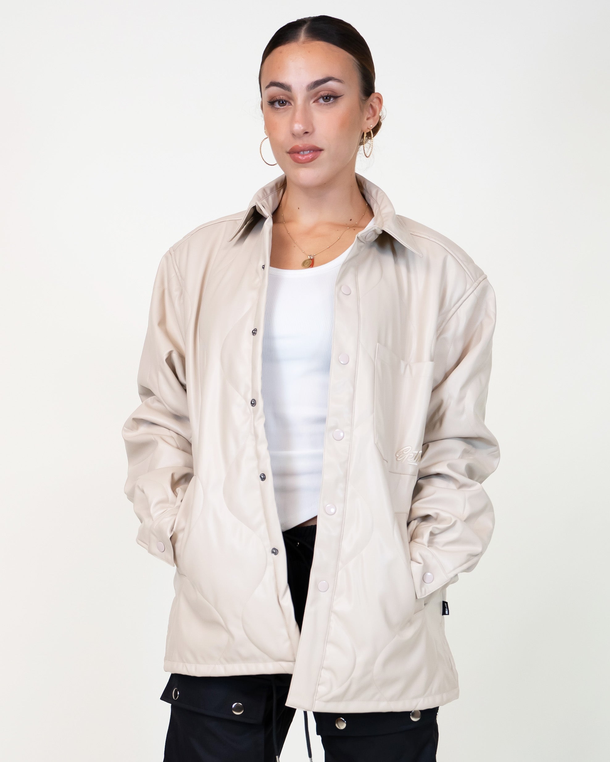 EPTM Orion Puffer Shirt - Cream EPTM Orion Puffer Shirt - Cream