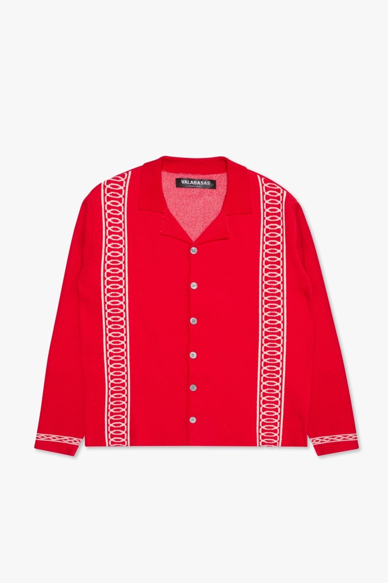 "Paradise" Button Down Red "Paradise" Button Down Red