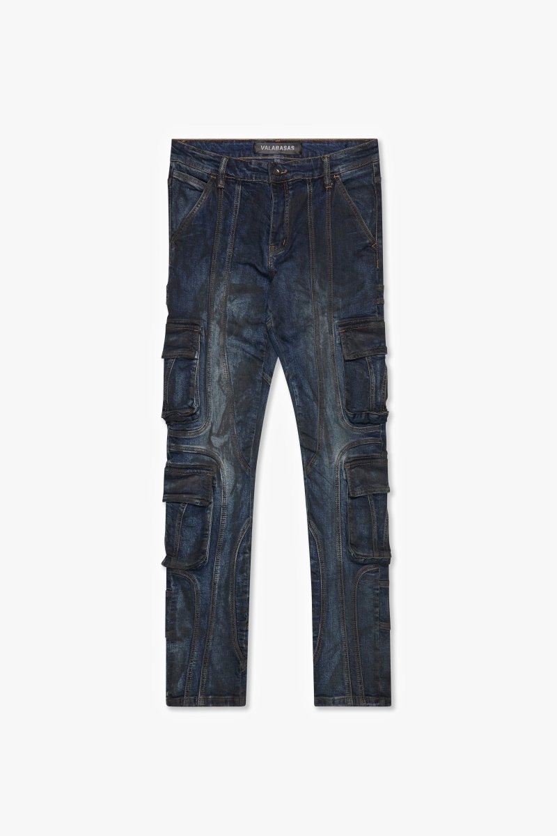 Patchfade Dark Blue Skinny Patchfade Dark Blue Skinny