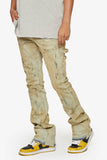“PATTERSON” STACKED FLARE JEAN LT. KHAKI “PATTERSON” STACKED FLARE JEAN LT. KHAKI