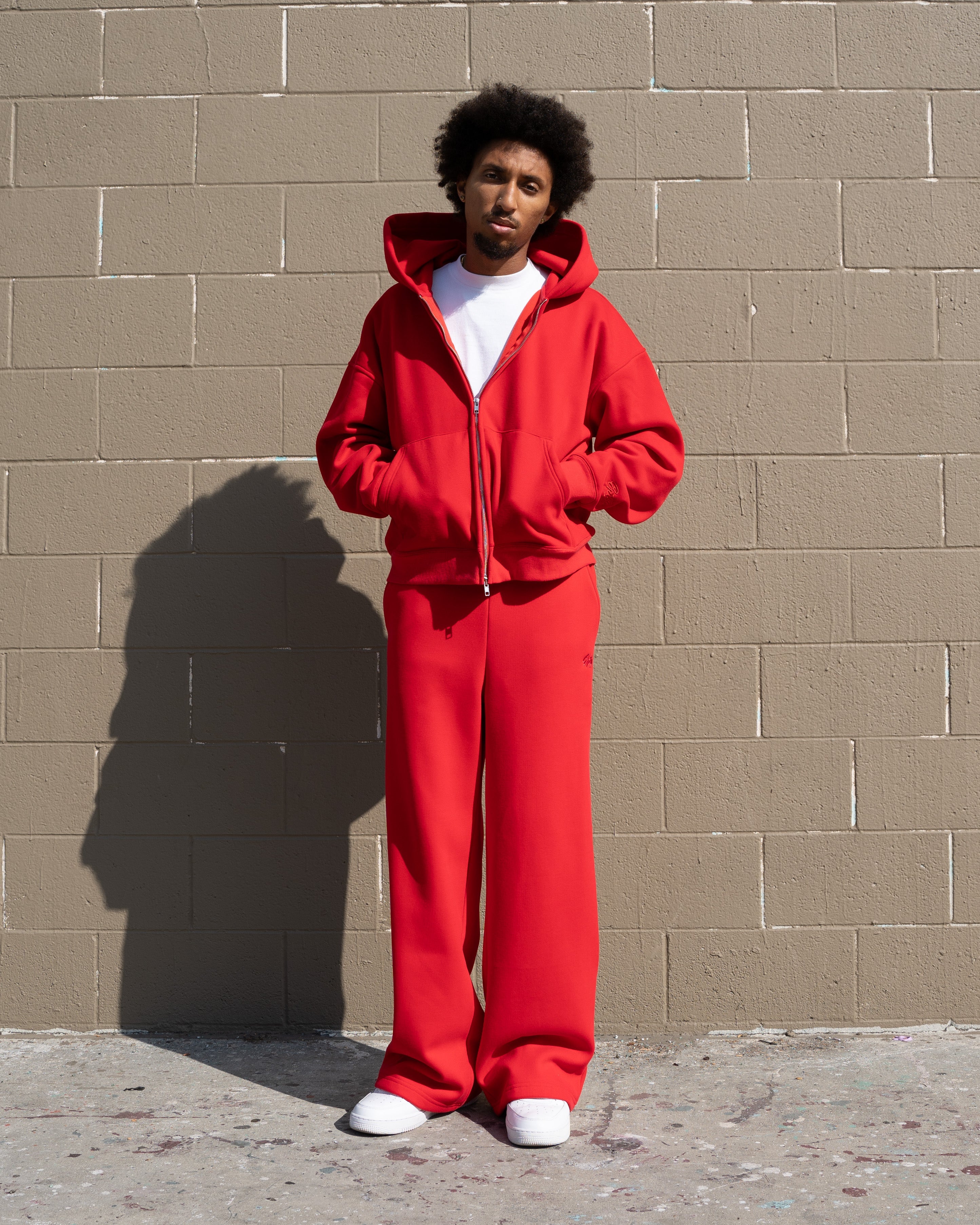 EPTM Perfect Baggy Fleece Pants - Red EPTM Perfect Baggy Fleece Pants - Red