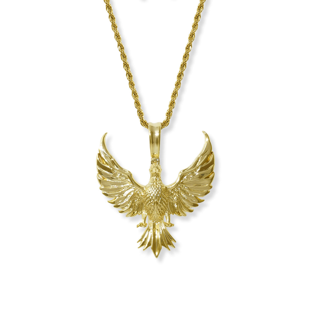 Phoenix Necklace Pendant & Rope Chain Phoenix Necklace Pendant & Rope Chain