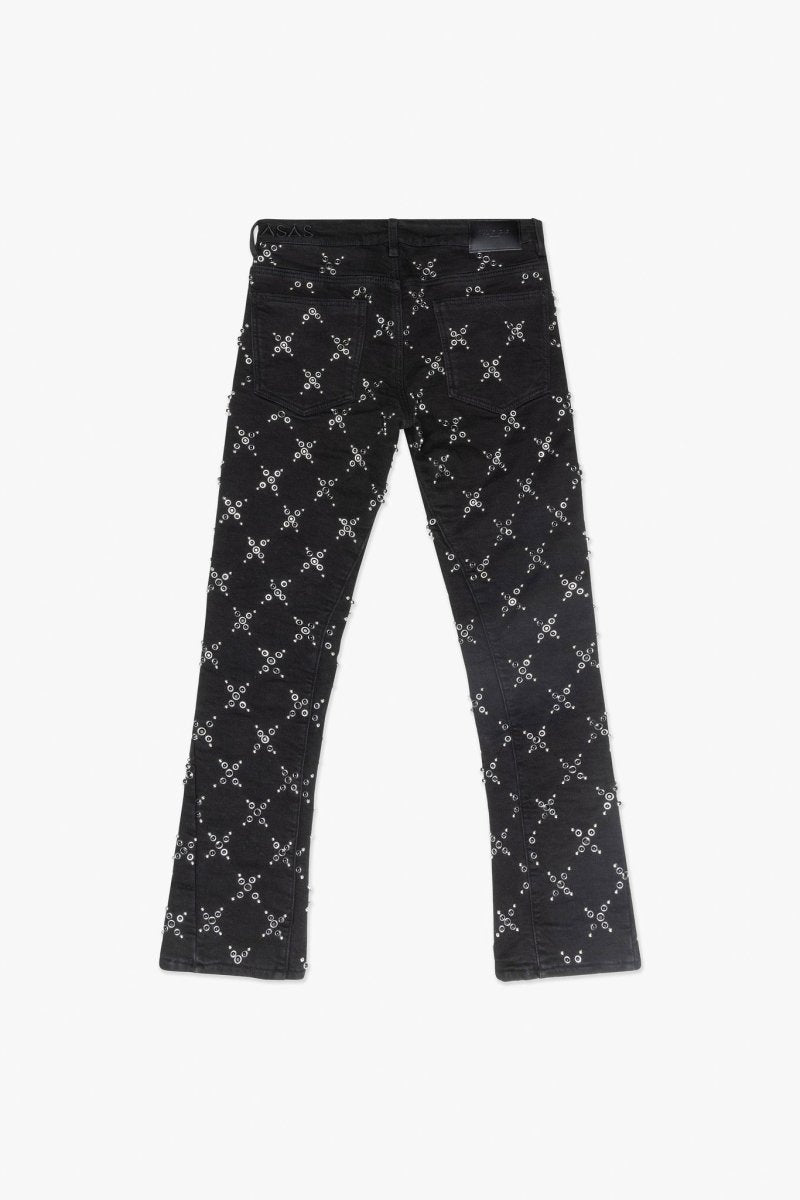 Pop Stacked Jean Black Washed Pop Stacked Jean Black Washed