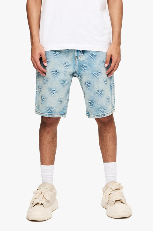 Press Shorts Blue Wash