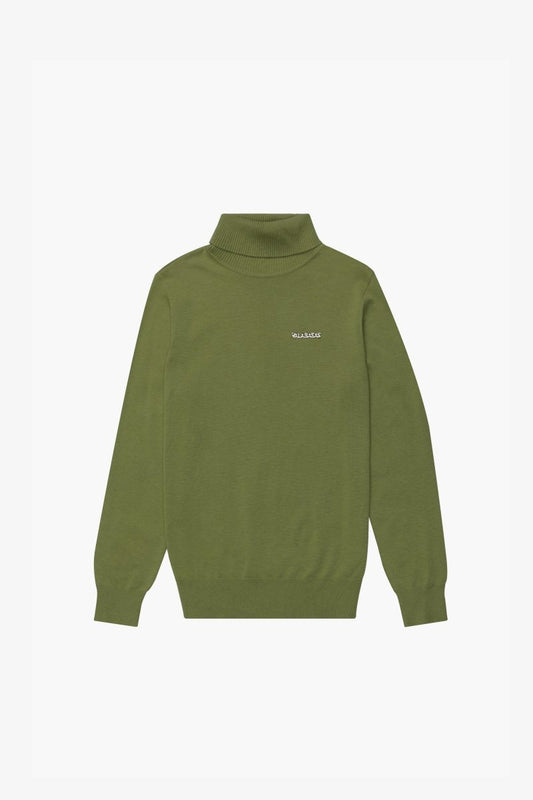 "PRESTANZA" TURTLE NECK GRASS GREEN