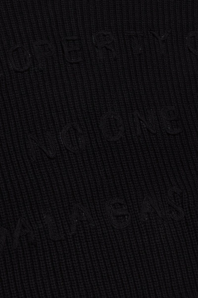 "PROPERTY" SWEATER BLACK "PROPERTY" SWEATER BLACK