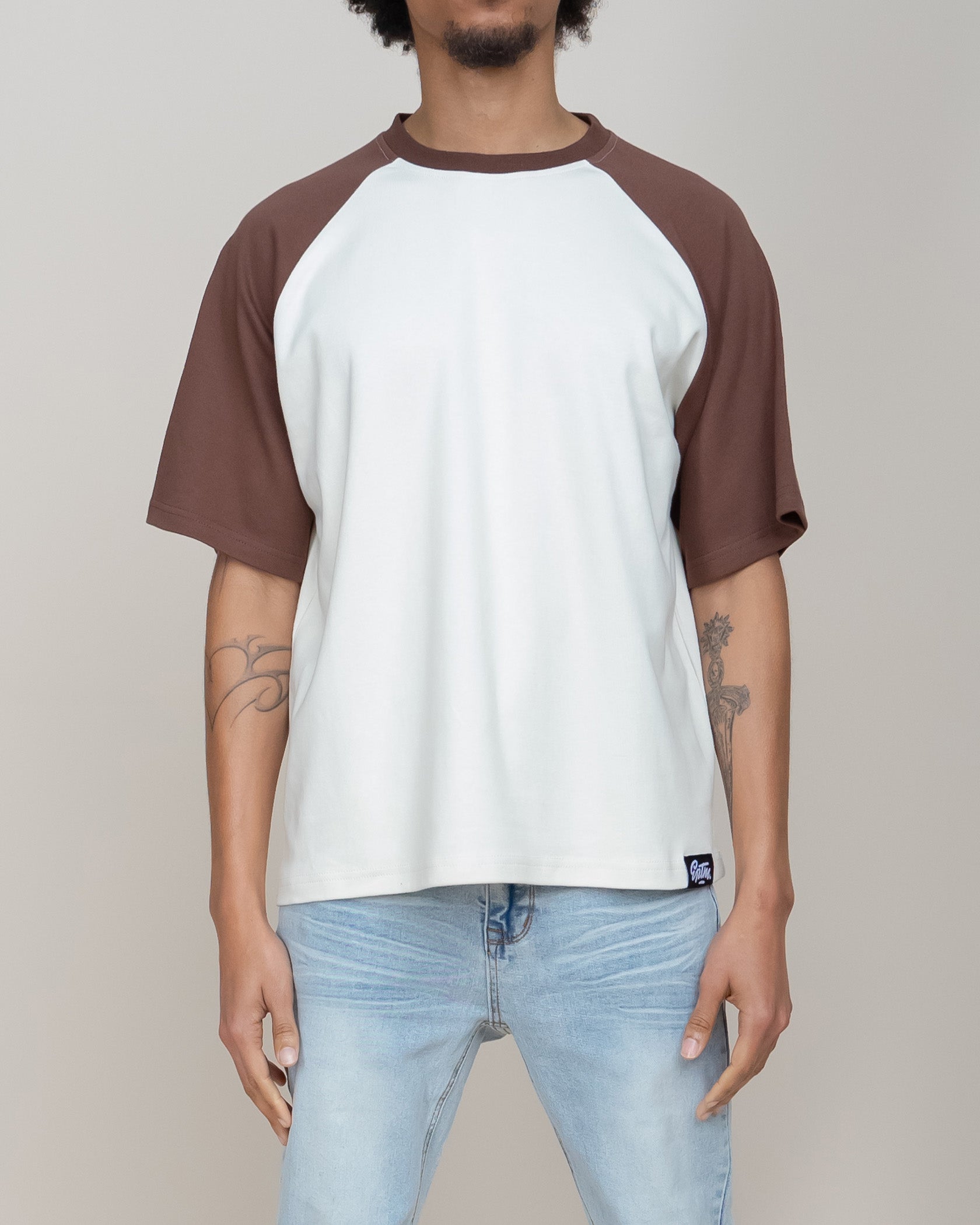 EPTM Boxy Raglan Tee - Brown EPTM Boxy Raglan Tee - Brown
