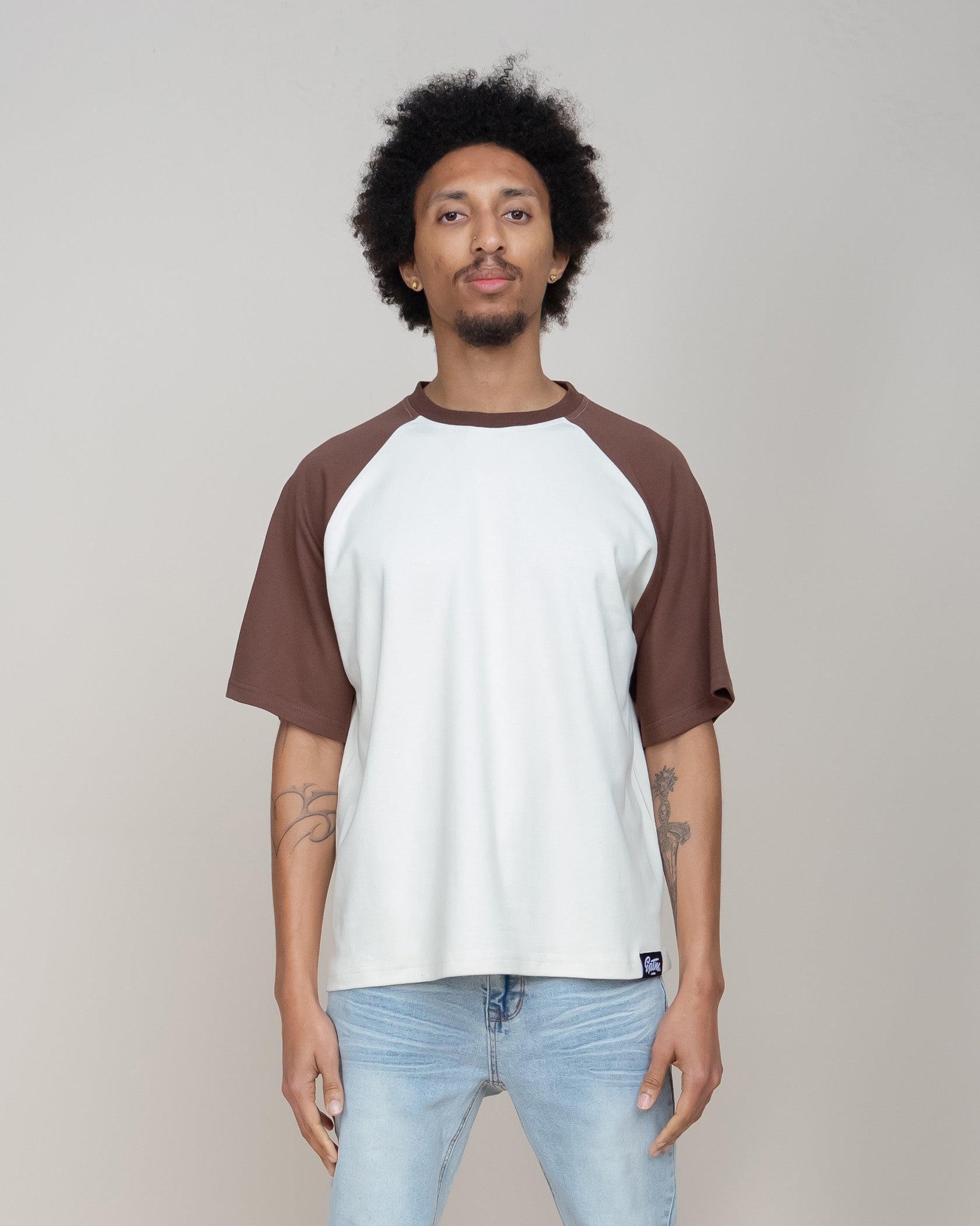 EPTM Boxy Raglan Tee - Brown EPTM Boxy Raglan Tee - Brown