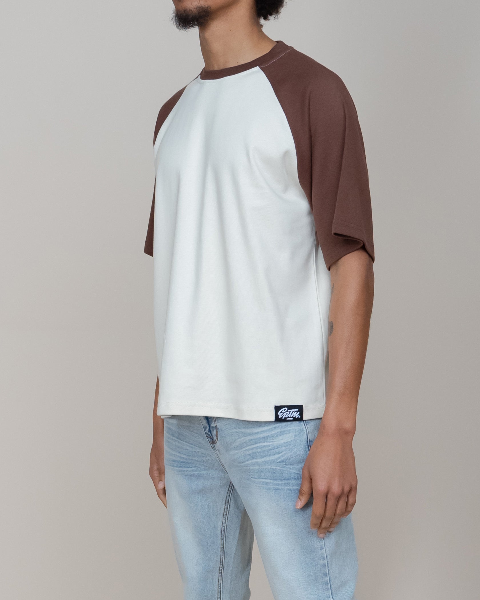 EPTM Boxy Raglan Tee - Brown EPTM Boxy Raglan Tee - Brown