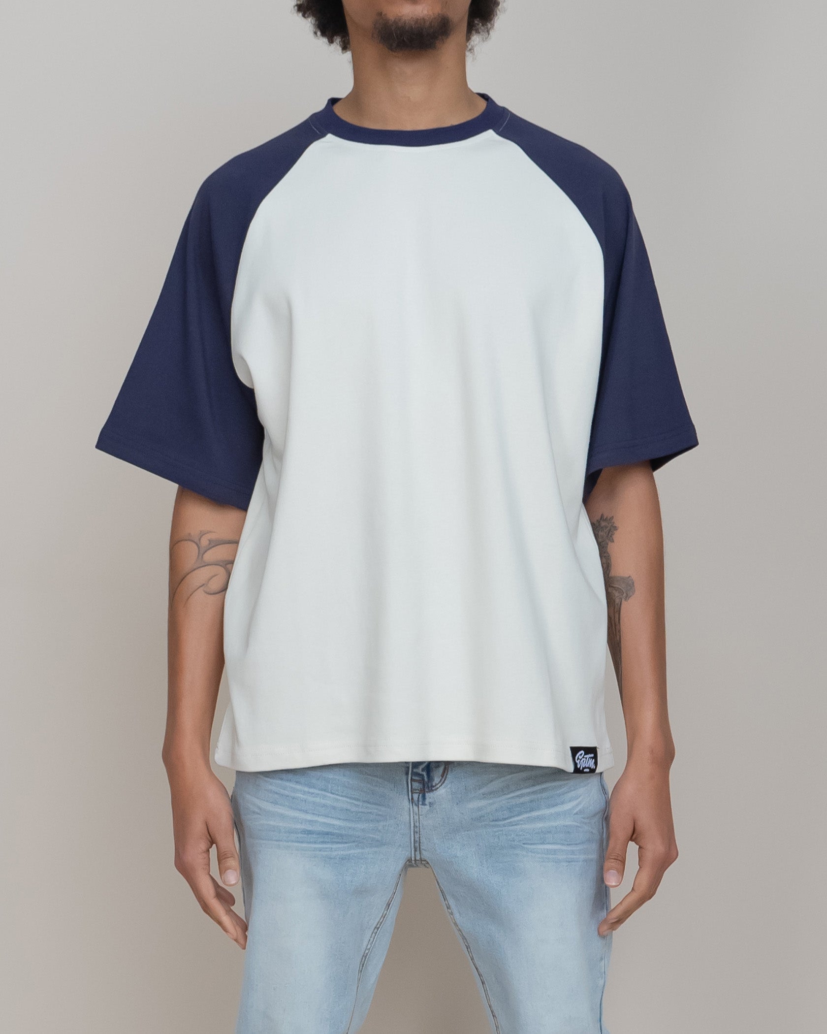 EPTM Boxy Raglan Tee - Navy EPTM Boxy Raglan Tee - Navy