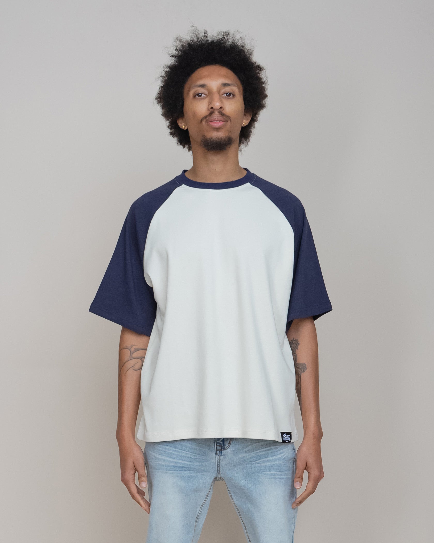 EPTM Boxy Raglan Tee - Navy EPTM Boxy Raglan Tee - Navy