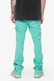 “REVIVAL" STACKED FLARE JEAN LT. GREEN WASH “REVIVAL" STACKED FLARE JEAN LT. GREEN WASH