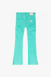 “REVIVAL" STACKED FLARE JEAN LT. GREEN WASH “REVIVAL" STACKED FLARE JEAN LT. GREEN WASH