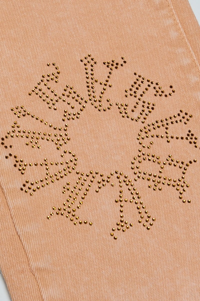 "RINGER” STACKED FLARE JEAN KHAKI "RINGER” STACKED FLARE JEAN KHAKI