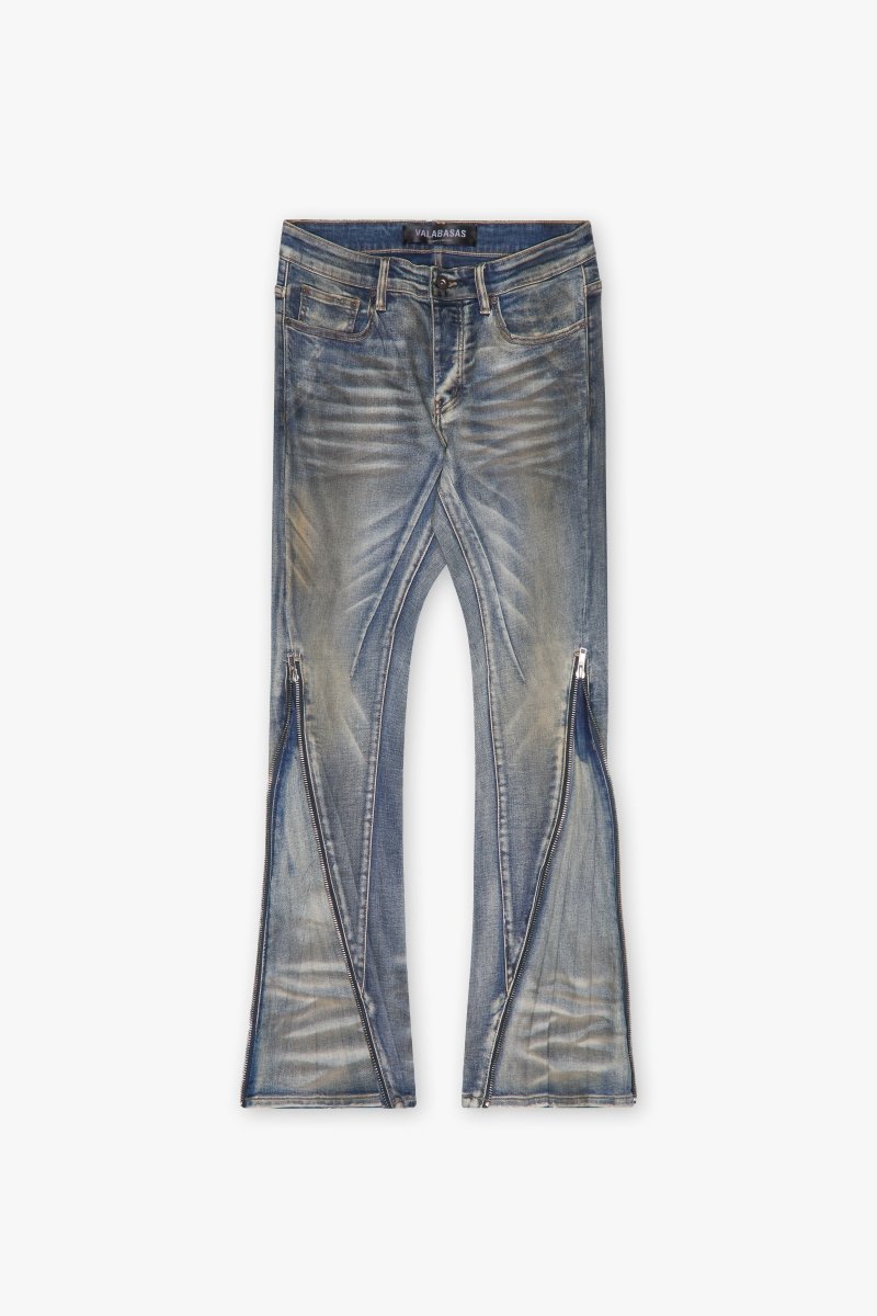 "RUNNER" SKINNY DENIM BLUE DIRTY WASH "RUNNER" SKINNY DENIM BLUE DIRTY WASH