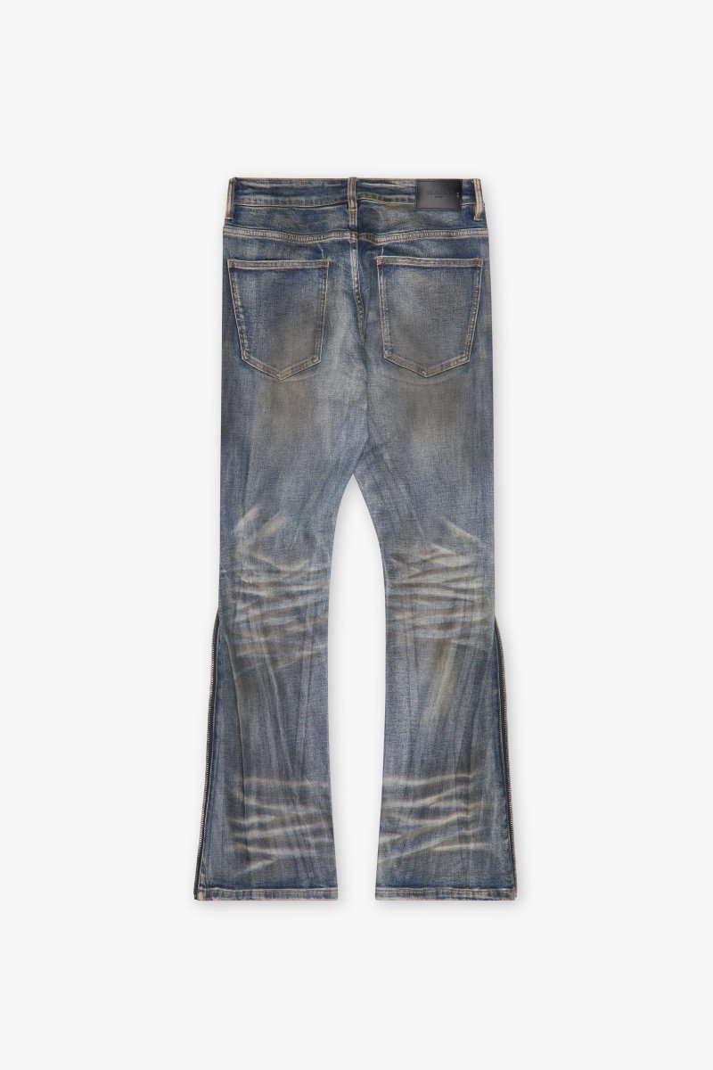 "RUNNER" SKINNY DENIM BLUE DIRTY WASH "RUNNER" SKINNY DENIM BLUE DIRTY WASH