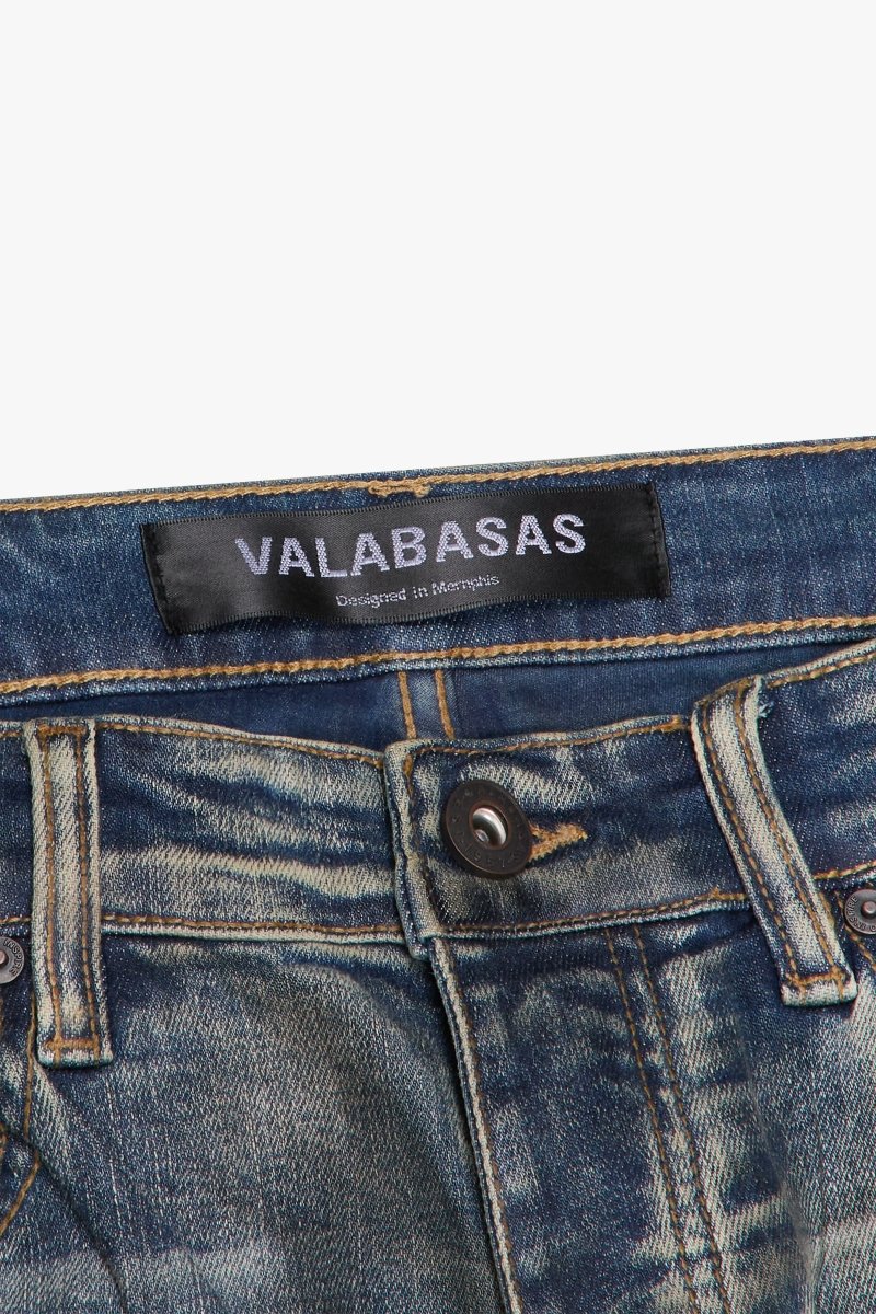 "RUNNER" SKINNY DENIM BLUE DIRTY WASH "RUNNER" SKINNY DENIM BLUE DIRTY WASH