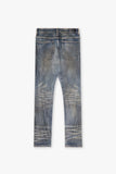 "RUNNER" SKINNY DENIM BLUE DIRTY WASH "RUNNER" SKINNY DENIM BLUE DIRTY WASH