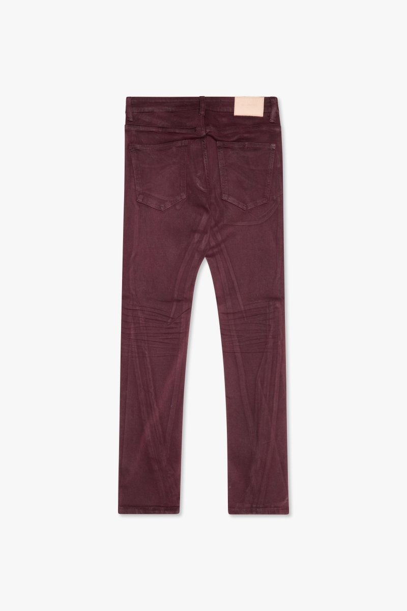"RUNNER" SKINNY DENIM BURGUNDY "RUNNER" SKINNY DENIM BURGUNDY