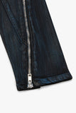 "RUNNER"SKINNY JEAN BLACK BLUE WAXED "RUNNER"SKINNY JEAN BLACK BLUE WAXED