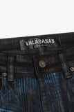"RUNNER"SKINNY JEAN BLACK BLUE WAXED "RUNNER"SKINNY JEAN BLACK BLUE WAXED