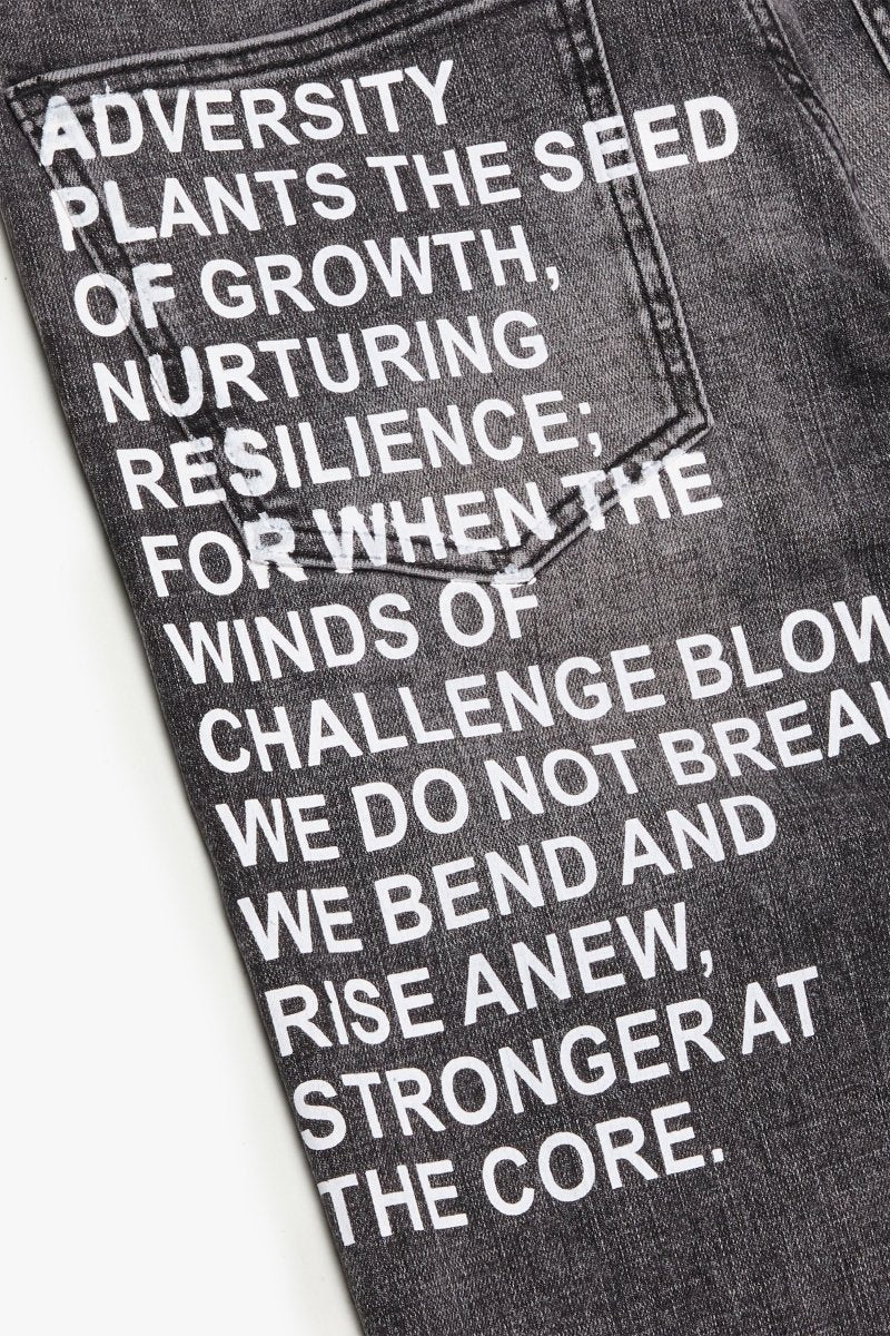 "RYZE" STRAIGHT JEAN GREY WASH "RYZE" STRAIGHT JEAN GREY WASH