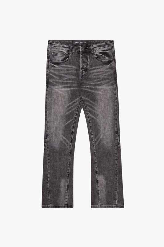 "RYZE" STRAIGHT JEAN GREY WASH