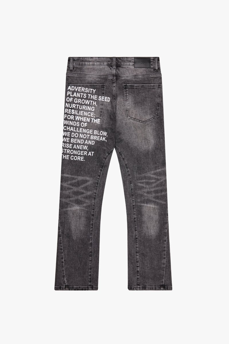 "RYZE" STRAIGHT JEAN GREY WASH "RYZE" STRAIGHT JEAN GREY WASH