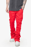 “SABER” STACKED FLARE JEAN RED WASHED “SABER” STACKED FLARE JEAN RED WASHED
