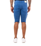 "SANTORINI” DENIM SHORTS BLUE REALE "SANTORINI” DENIM SHORTS BLUE REALE