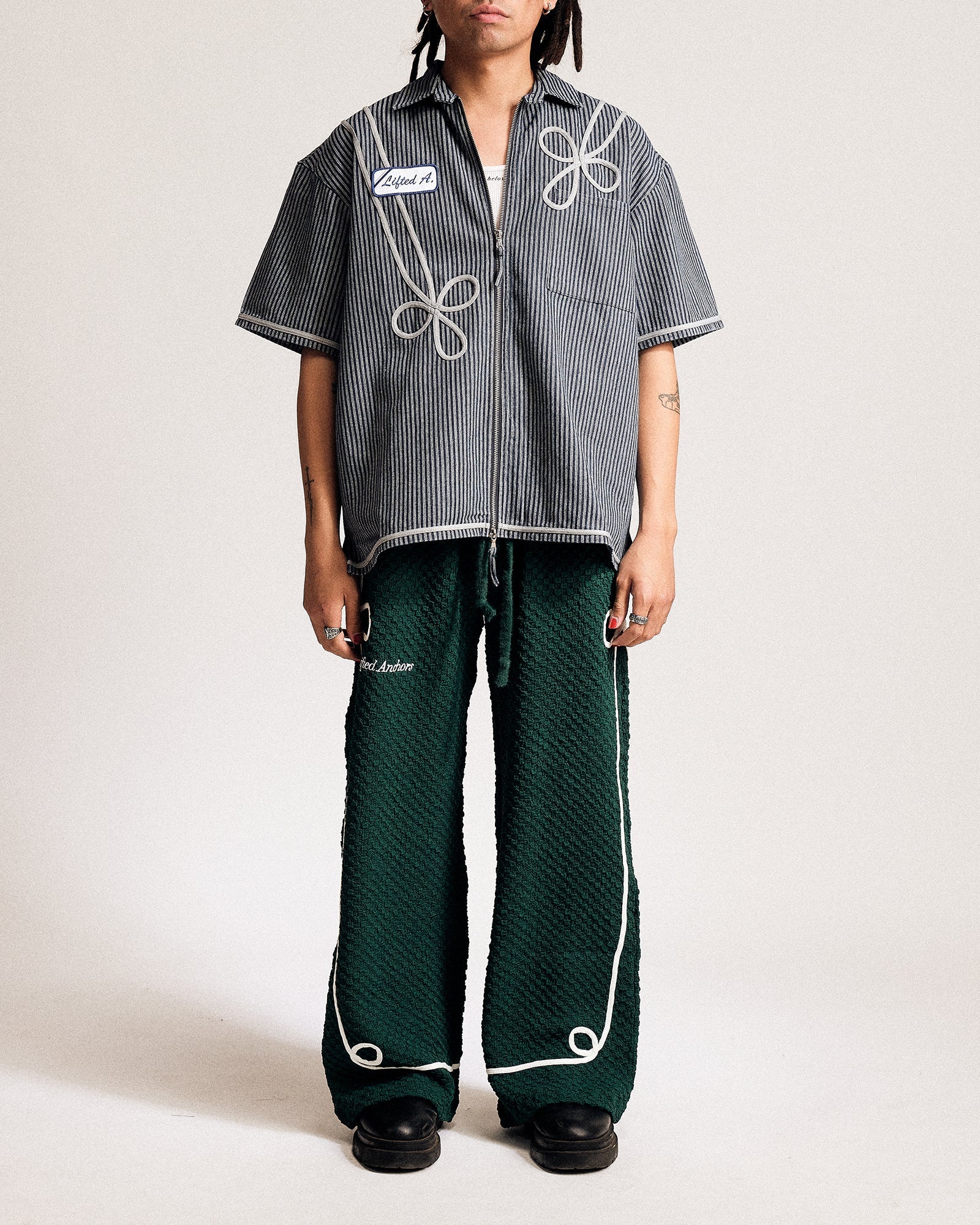 "Sparks" Mechanic Zip Up (Sky Blue) "Sparks" Mechanic Zip Up (Sky Blue)