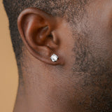 Vermeil Round Diamond Stud Earrings Vermeil Round Diamond Stud Earrings