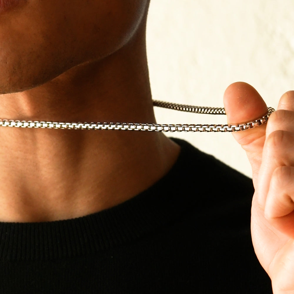 Silver Round Box Chain Silver Round Box Chain