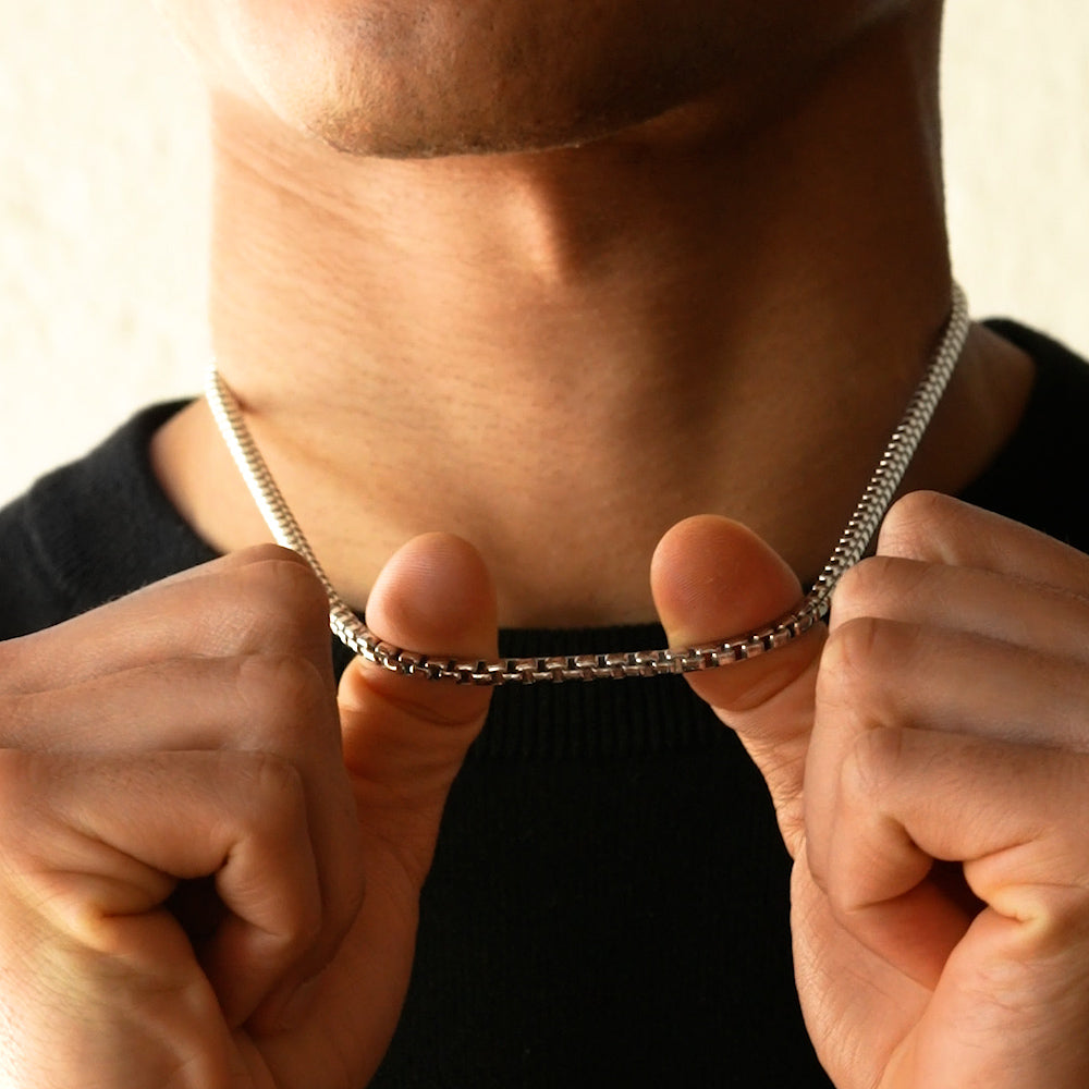 Silver Round Box Chain Silver Round Box Chain