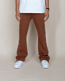 EPTM French Terry Snap Flared Pants - Brown EPTM French Terry Snap Flared Pants - Brown