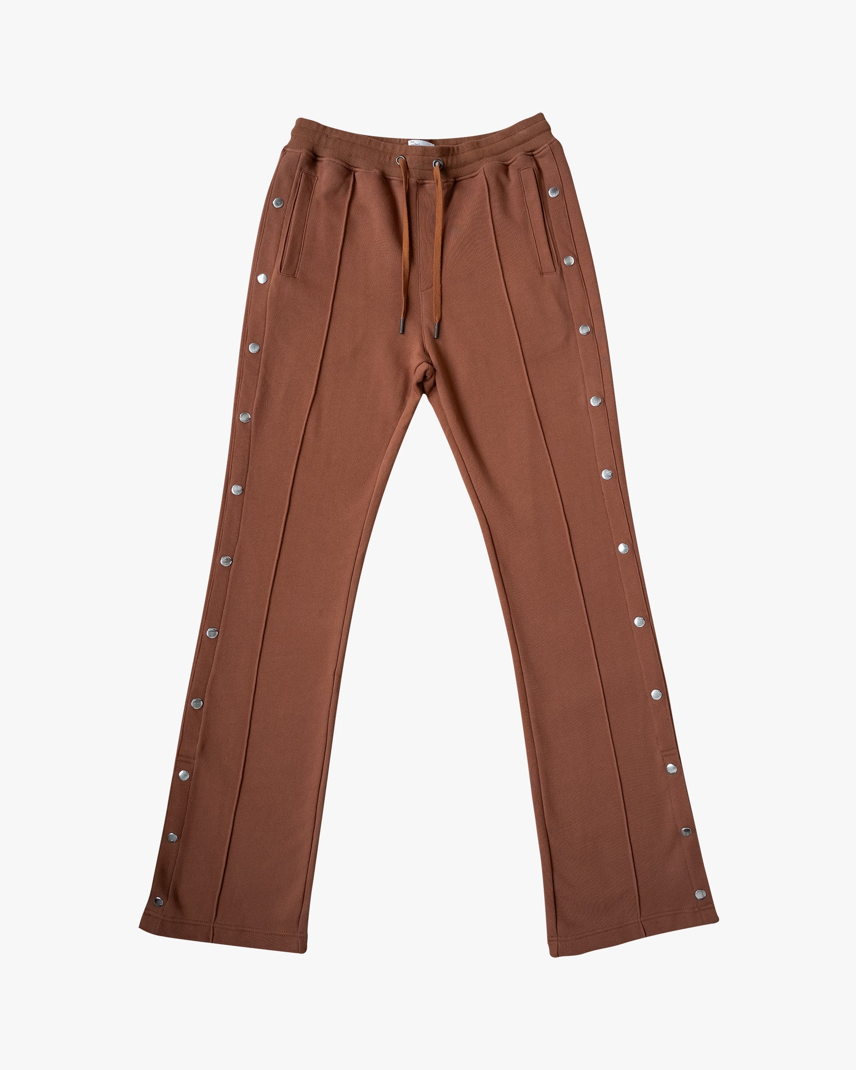 EPTM French Terry Snap Flared Pants - Brown EPTM French Terry Snap Flared Pants - Brown