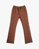EPTM French Terry Snap Flared Pants - Brown EPTM French Terry Snap Flared Pants - Brown