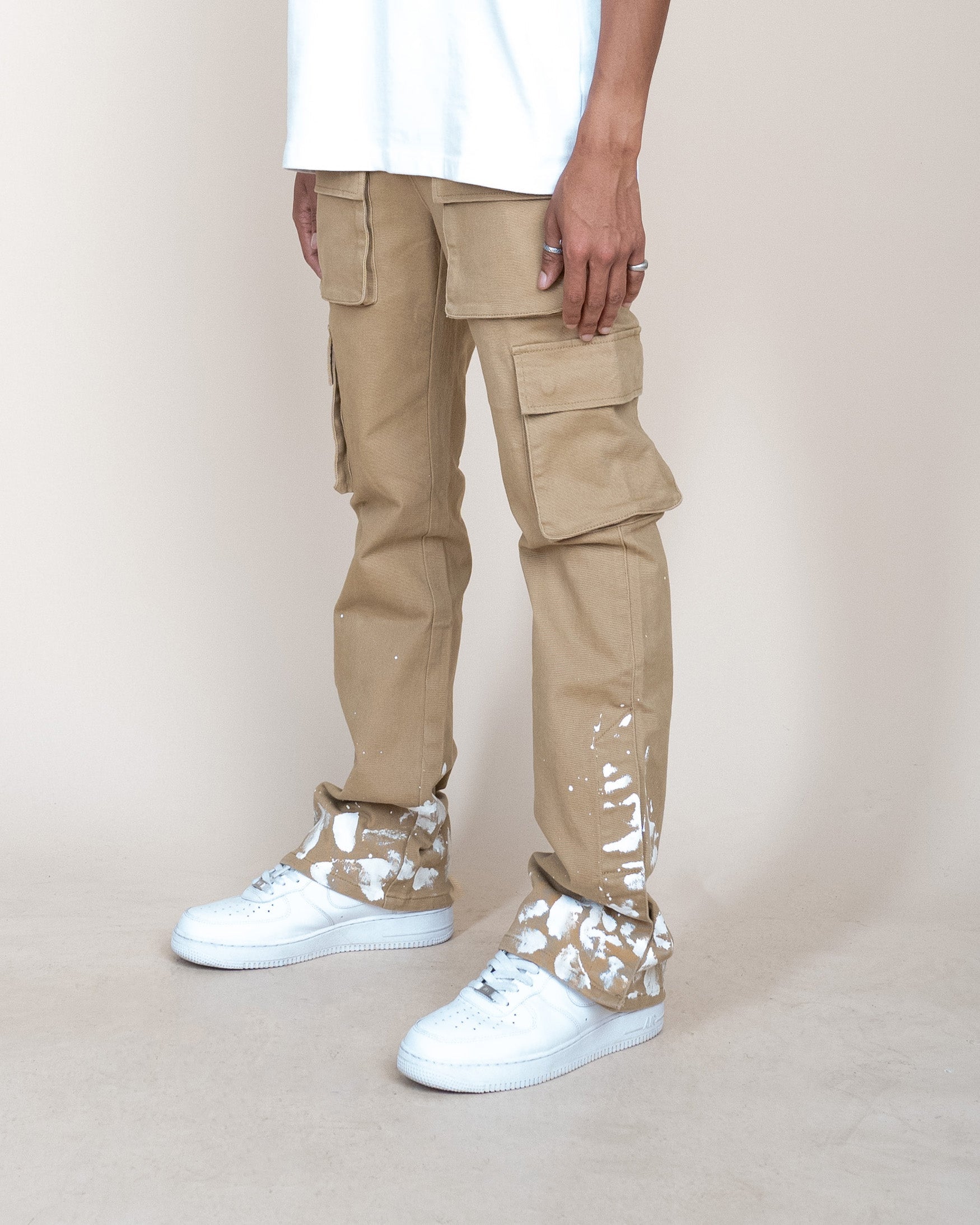 EPTM Snap Cargo Denim - Khaki EPTM Snap Cargo Denim - Khaki
