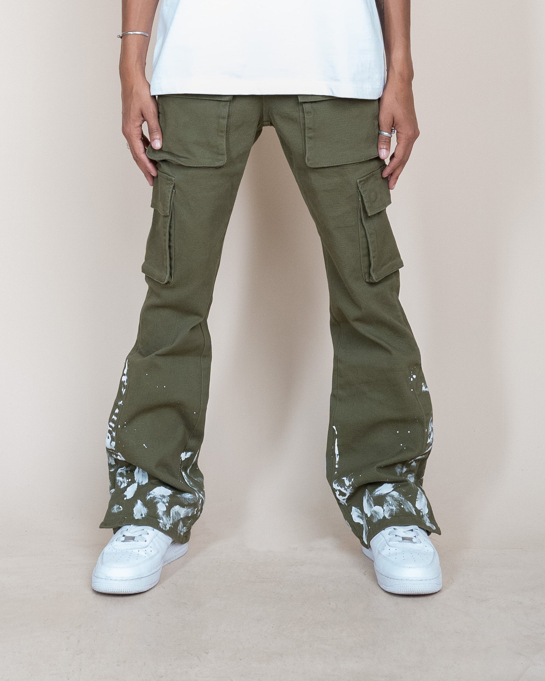 EPTM Snap Cargo Denim - Olive EPTM Snap Cargo Denim - Olive