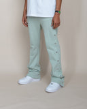 EPTM French Terry Snap Flared Pants - Sage EPTM French Terry Snap Flared Pants - Sage