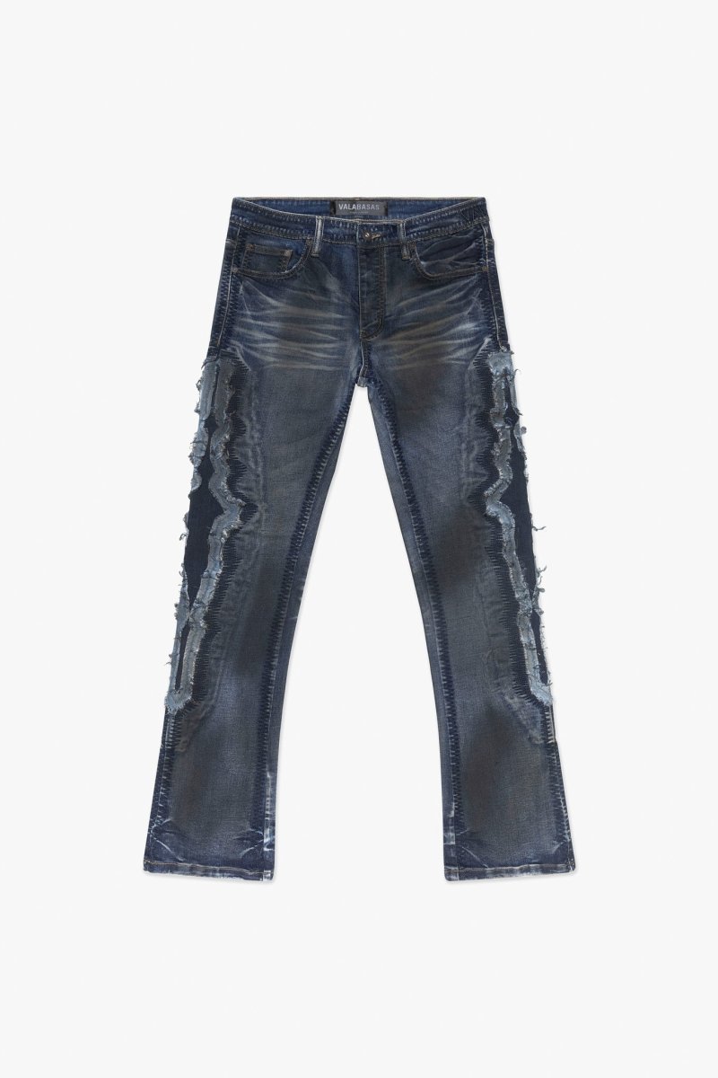 Spectral Stacked Flare Dirty Blue Wash Spectral Stacked Flare Dirty Blue Wash