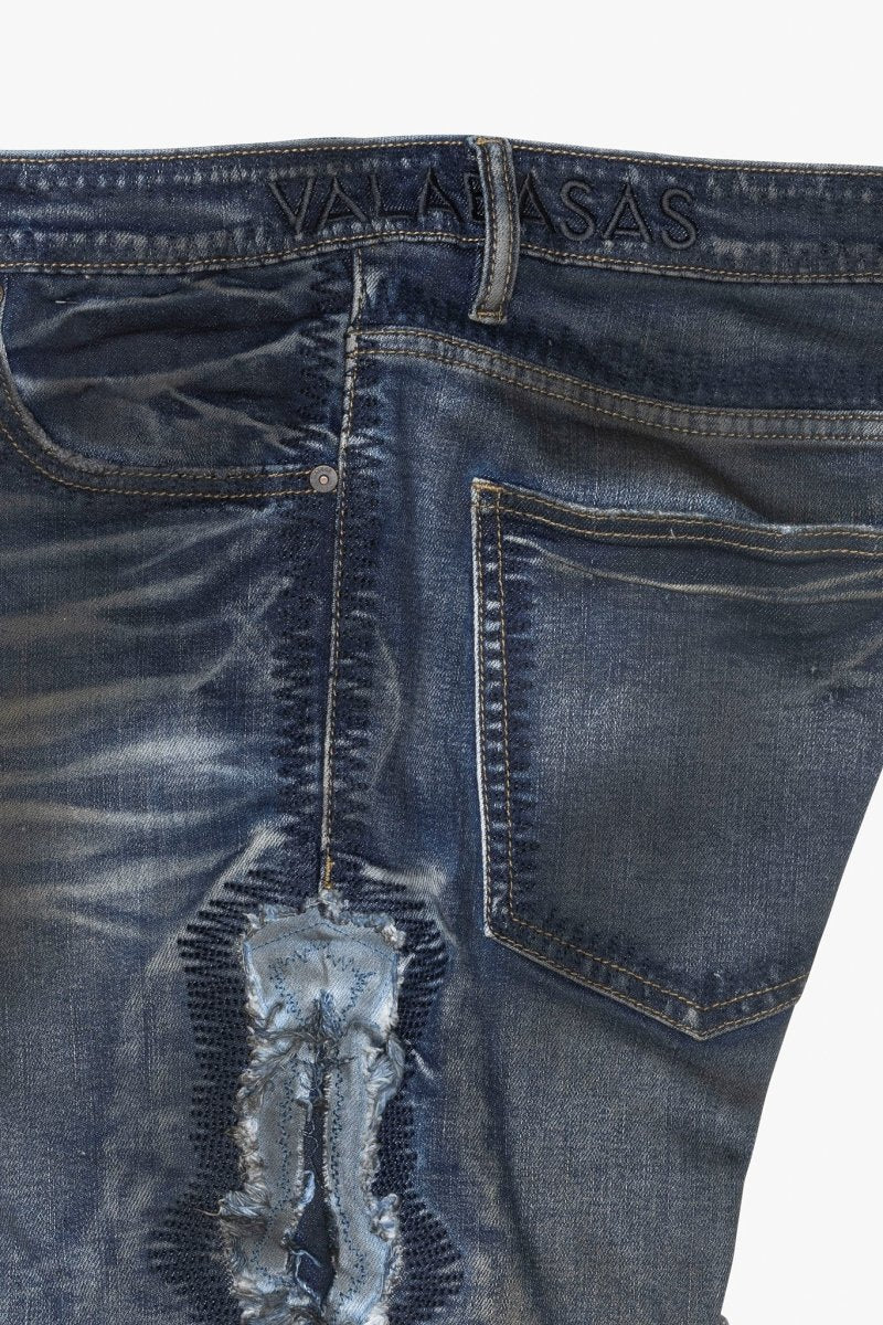 Spectral Stacked Flare Dirty Blue Wash Spectral Stacked Flare Dirty Blue Wash