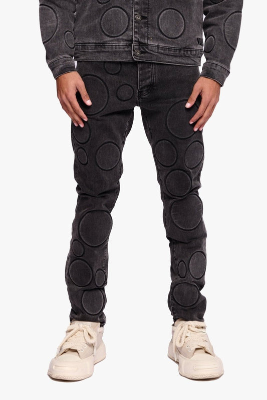 Spore Black Grey Skinny Jean