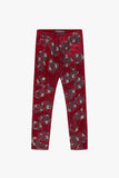 "SPROUT" SKINNY JEAN RED SUEDE "SPROUT" SKINNY JEAN RED SUEDE