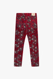 "SPROUT" SKINNY JEAN RED SUEDE "SPROUT" SKINNY JEAN RED SUEDE