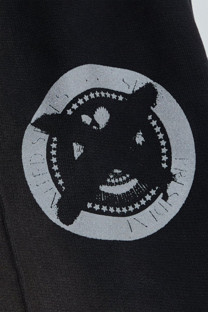 "STAMP" STRAIGHT PANT BLACK FRENCH TERRY "STAMP" STRAIGHT PANT BLACK FRENCH TERRY