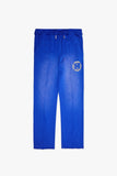 "STAMP" STRAIGHT PANT BLUE FRENCH TERRY "STAMP" STRAIGHT PANT BLUE FRENCH TERRY