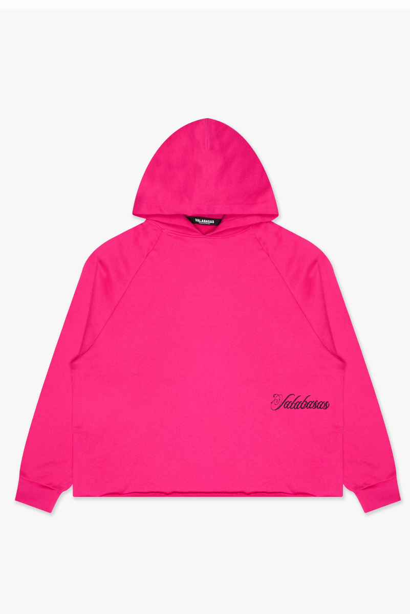 "STEEL" CROPPED HOODIE PINK "STEEL" CROPPED HOODIE PINK